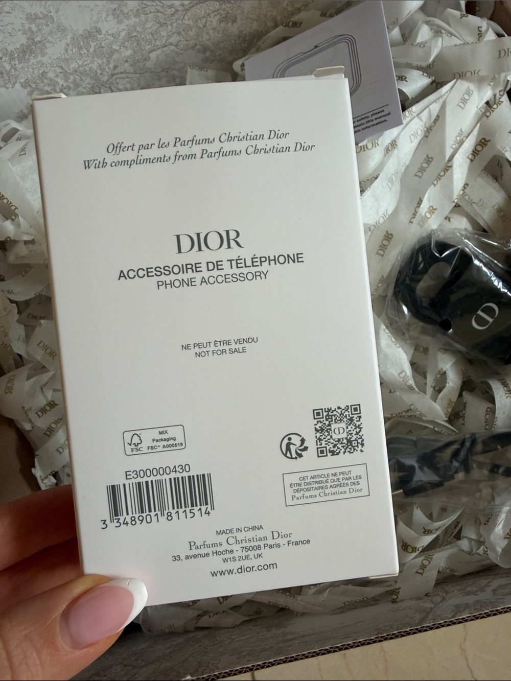 Dior Phone Light selfie light Black and Cream Branded Compact with Accessories - Picture 5 of 12